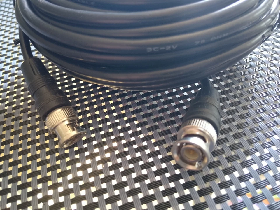 5 Meter BNC KABEL mit 2 montierten STECKERN verlustarm, hochwertig 75 Ohm - Bild 1 von 2