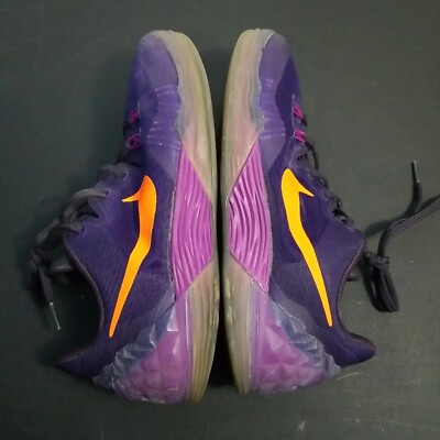 Nike Size 8 Men Zoom Kobe Venomenon 5 Court Purple Orange Shoes
