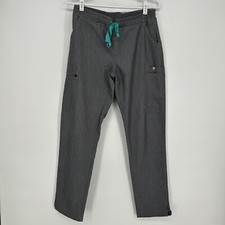 FIGS Yola Skinny Scrub Pants Womens Small Gray Nurse Medical Uniform