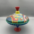 Vtg Arthur Schylling Classic Tin Metal Spinning Top Toy Box 1988 Marc Brown