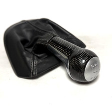Carbon Fiber 6mt Porsche 997 Shift Knob Shifter Black Leather Boot 911 4s 1x1