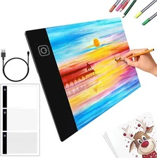 ArtisanGlow Portable LED A5 Light Pad for Tracing and Sketching - Bright White L