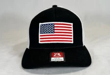 Richardson 110 American Flag Stretch Fit Mesh Back Hat S/M