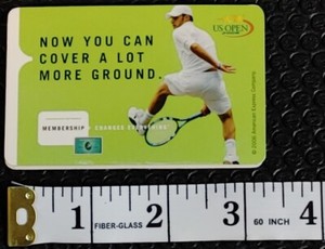 2006 US Open (Tennis) Map with Andy Roddick - American Express Advertisement