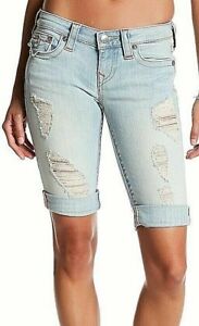 true religion knee length shorts
