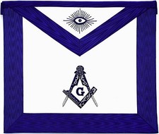 MASONIC COLLAR Blue Lodge APRON HAND EMBROIDERED PMA-500 BEST QUALITY