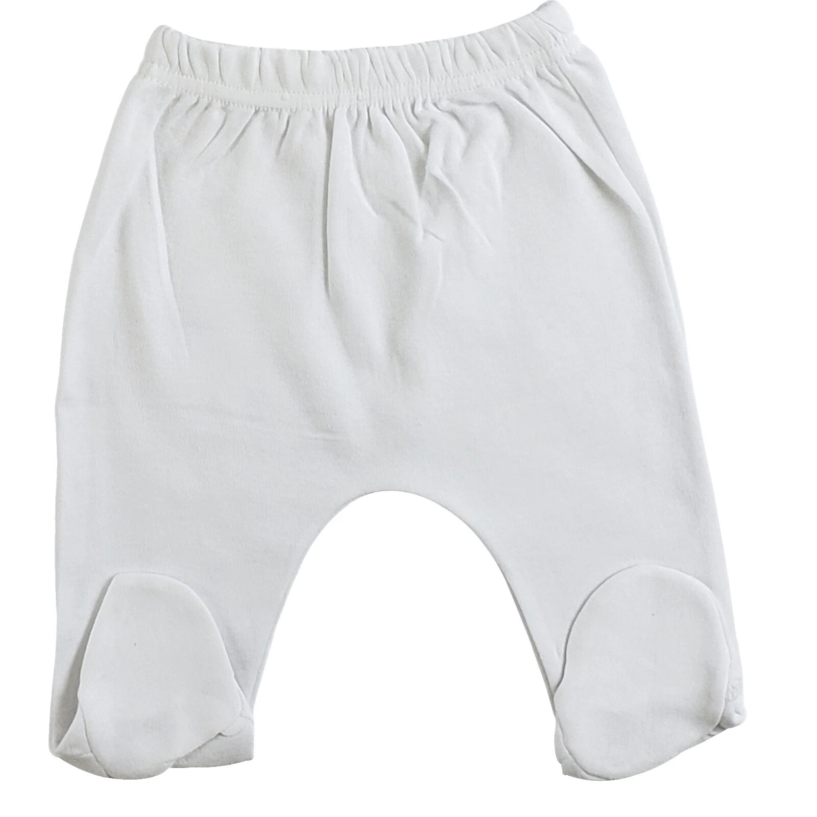 Blanco 100% Algodón Pantalones unisex para niños