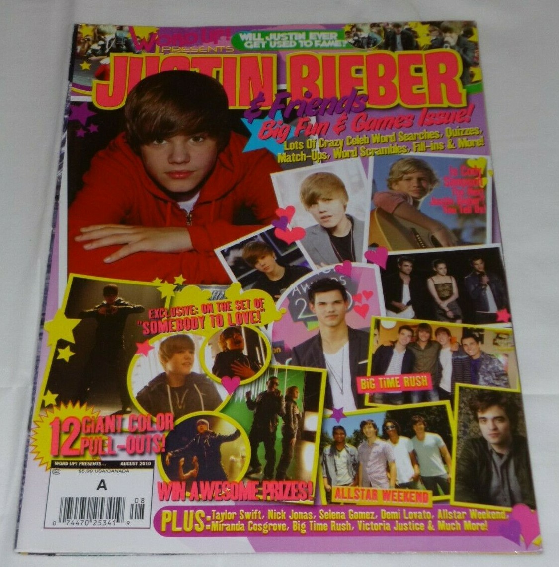WORD UP PRESENTS TEEN MAGAZINE 2010 JUSTIN BIEBER CODY