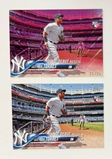 2018 Topps Mini GLEYBER TORRES #US191 Pink Parallel /25 & Base
