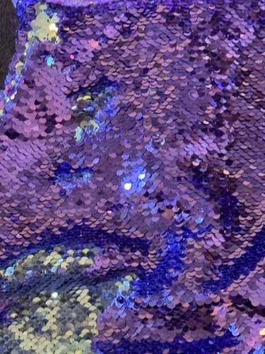 Saco de dormir sirena púrpura con cola de lentejuelas moradas - Imagen 4 de 5