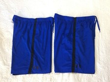 2 Under Armour HeatGear Men's Gym Shorts Sz L Loose Blue With Pockets Athletic