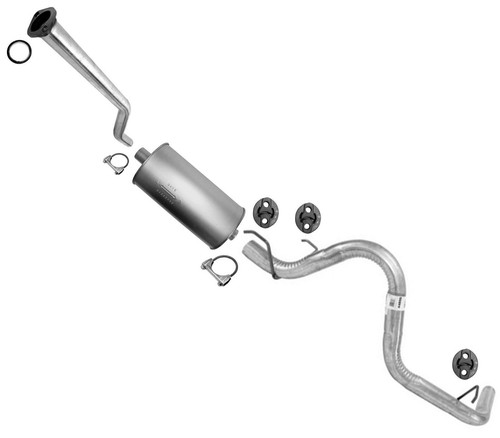 Dynomax 54653 Exhaust Tail Pipe For 1996-2000 Toyota Tacoma - Stainless Steel Performance Pipe