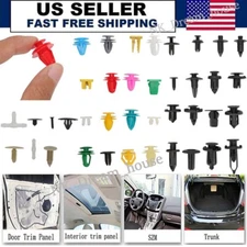 500pcs Car Body Rivet Push Pin Plastic Fastener Retainer Bumper Fender Trim Clip