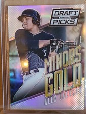 2014 Alex Jackson Panini Prizm Draft Picks Refractor Silver Minors Gold...