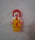 Vintage Fisher Price Little People Ronald McDonald Figure McDonald's Clown