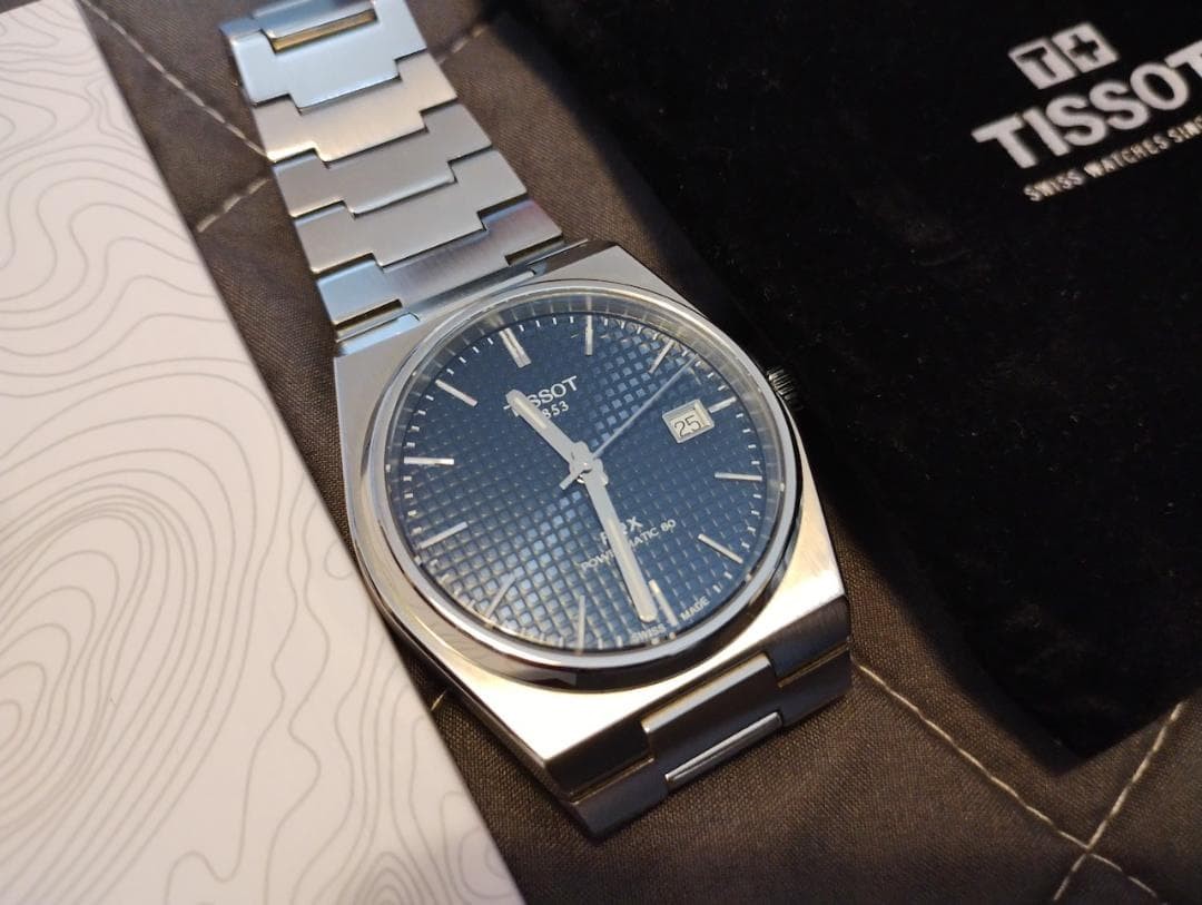 Tissot PRX Powermatic 80 Stainless Steel Men's Watch Blue Dial Used