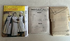 McCall  s 9423 Misses Early American PIONEER COSTUME Prairie Dress Pattern 12-14