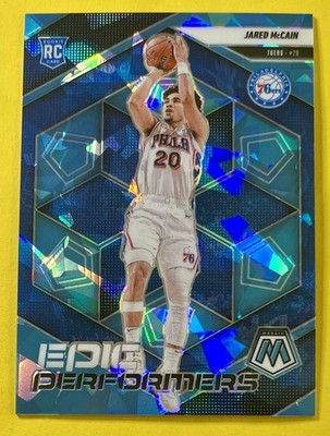 Jared McCain 2024-25 Panini Mosaic MOSAIC ICE PRIZM EPIC PERFORMERS Rookie /125