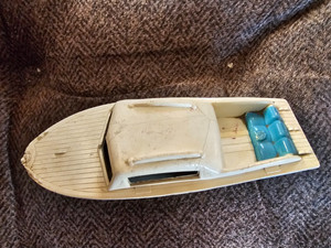 Vintage 1950/60’s Knickerbocker Plastic Co.  Cabin Cruiser Boat