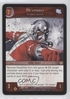 2007 VS System DC Legends Deadshot #DCL-164