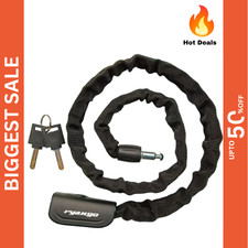 Heavy Duty Anti Theft Bike Chain Lock 3FT with 2 Keys Bicycle Motorcycle New