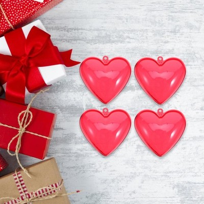 10 Pcs Valentines Heart Box Ornaments Decorative Present Boxes