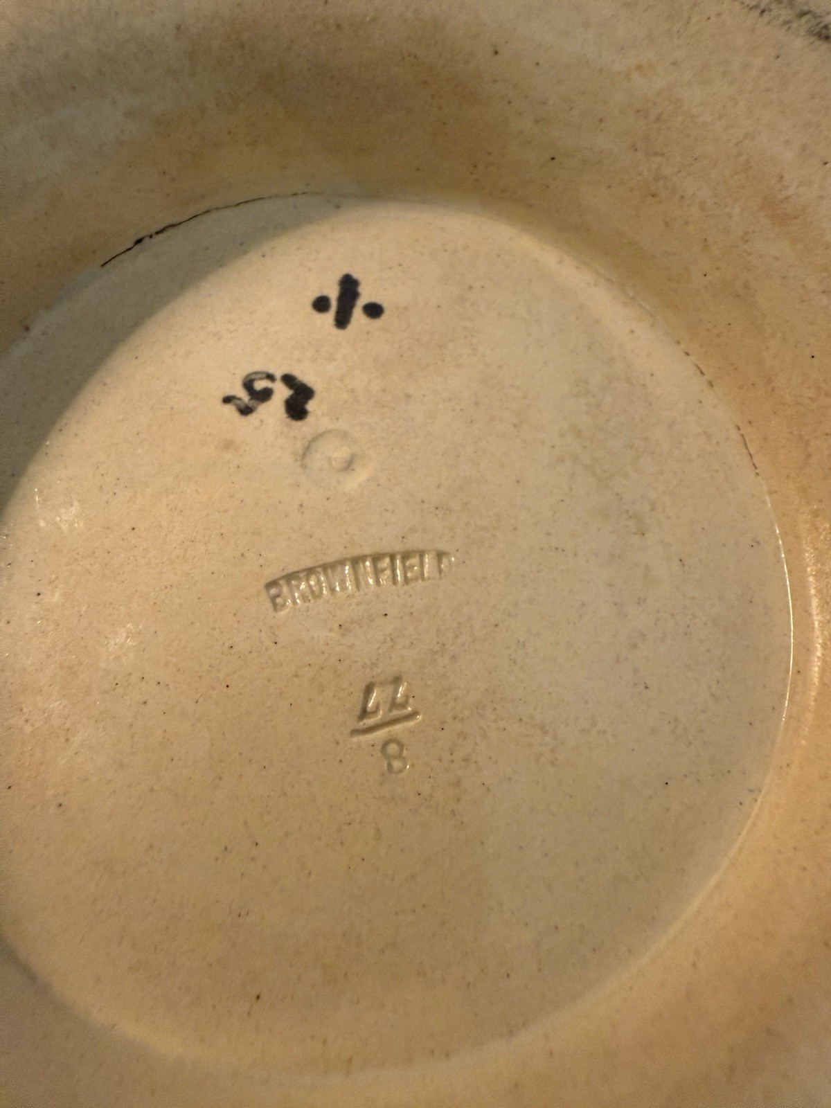 Antique William Brownfield  Majolica Strawberry Grape Compote Bowl Plate 1880’s