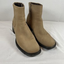 Timberland Mujeres Bronceado Nubuck Cuero Botines Punta Cuadrada Tacón Bloque 21329 8M