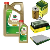 Inspektionskit Filter Castrol 6L ÖL 5W30 FüR Kia Rio Iii Ub 1.4 Crdi 1.1