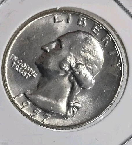 1957-D Silver Washington Quarter 25c US Uncirculated Coin