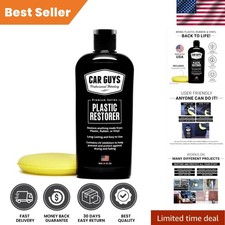 Ultimate Plastic Restorer Trim Repair Kit - Safe 8 Oz Auto Detailing Solution
