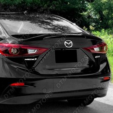 For 14-18 Mazda 3 Sedan Pearl Black V-style Rear Trunk Lid Spoiler Wing W-power For 14-18 Mazda 3 Sedan Pearl Black V-style Rear Trunk Lid Spoiler Wing W-power