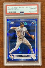 2022 Topps Chrome Update Sapphire Jeremy Pena PSA 10 #253 Houston Astros RC