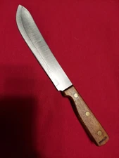 Old Homestead, Japan Butcher Knife, Lifetime Cutlery, Wood Handle 8” Blade