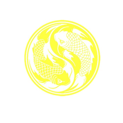 Ying Yang Koi Art Vinyl Decals for Wall, Bathroom, Lounge Window Decor - Picture 23 of 27