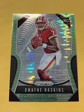 2019 PANINI Prizm Green Pulsar Dwayne Haskins Rookie Card #303 Redskins RC
