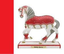 PAINTED PONIES - HOLIDAY TAPESTRY - Christmas 2021 - 1E/ horse figurine