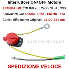 INTERRUTTORE MOTORE HONDA GX acceso spento ON OFF 160 120 200 240 270 390 LEOCIN