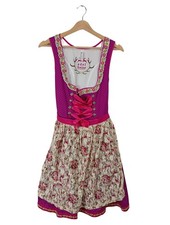 EDEL HEISS Dirndl Damen Trachtenmode Gr. DE 38 pink-wollweiß-grün Elegant