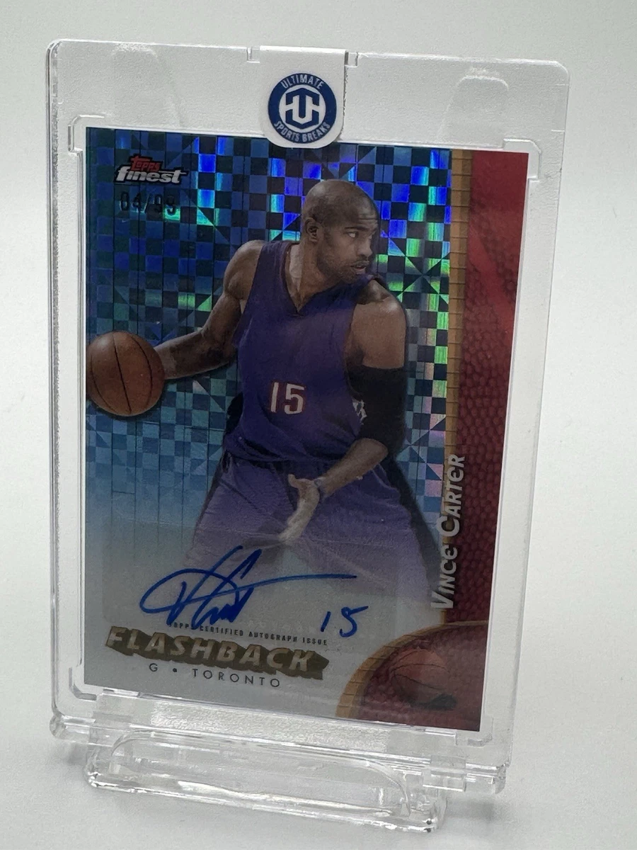 Topps Vince Carter Basketball Autographed Sports Trading Cards