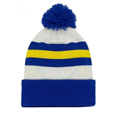 Fan Originals Leeds Hat Retro Colours Football Beanie Bobble