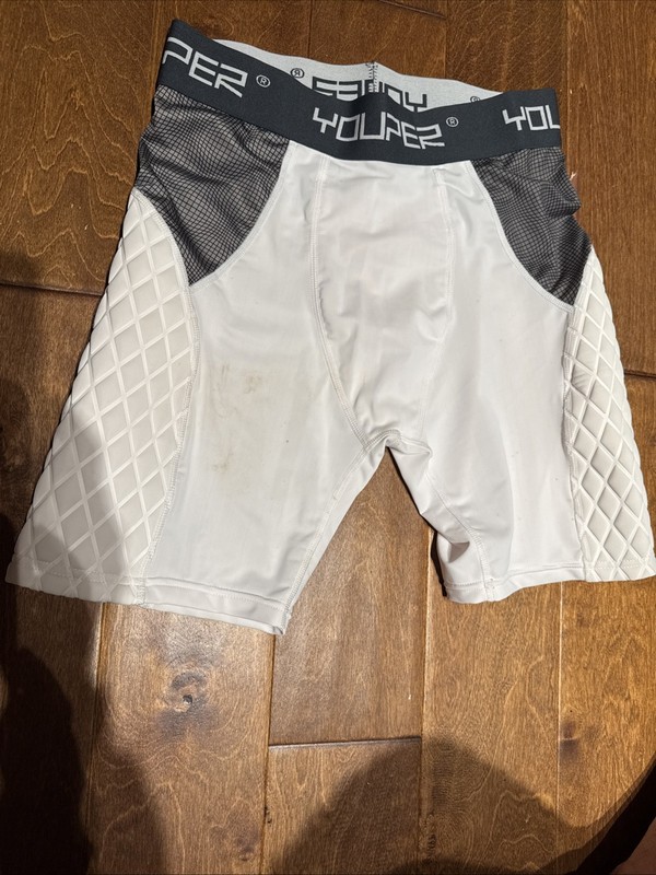 Youper Compression Sliding Shorts With Cup Pocket Size Large