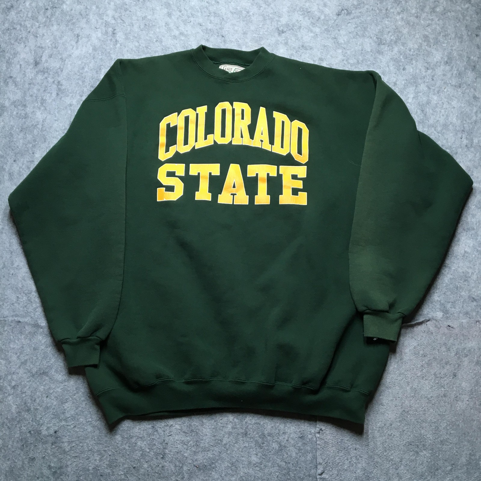 Vintage Colorado State Rams Sweatshirt Mens 2XL Green NCAA College Crewneck 90s