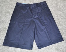 NWT French Toast Youth Boys 14 Husky Navy Blue Uniform Shorts Adjustable Waist