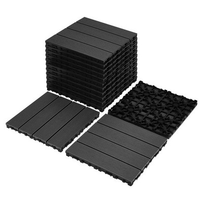 9Pcs Interlocking Deck Tiles, Waterproof Outdoor Indoor Flooring