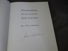 Signed JULIUS SHULMAN - Photographing Architecture & Interiors rd25