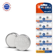 Button Cell Batteries PKCELL 10Pcs LR626 AG4 SR626 Battery SR626sw Watch 1.5Volt