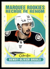 2021-22 Upper Deck O-Pee-Chee Update Retro Benoit-Olivier Groulx RC #612