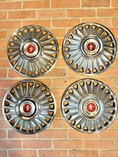 Vintage Ford Mustang Hubcaps Cover Part C7za-1130 Vintage 1967 Oem 14in Set 4