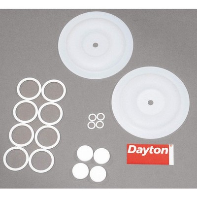 DAYTON 6PY62 Diaph. Pmp Rpr Kt,PTFE,For 6PY39 6PY62